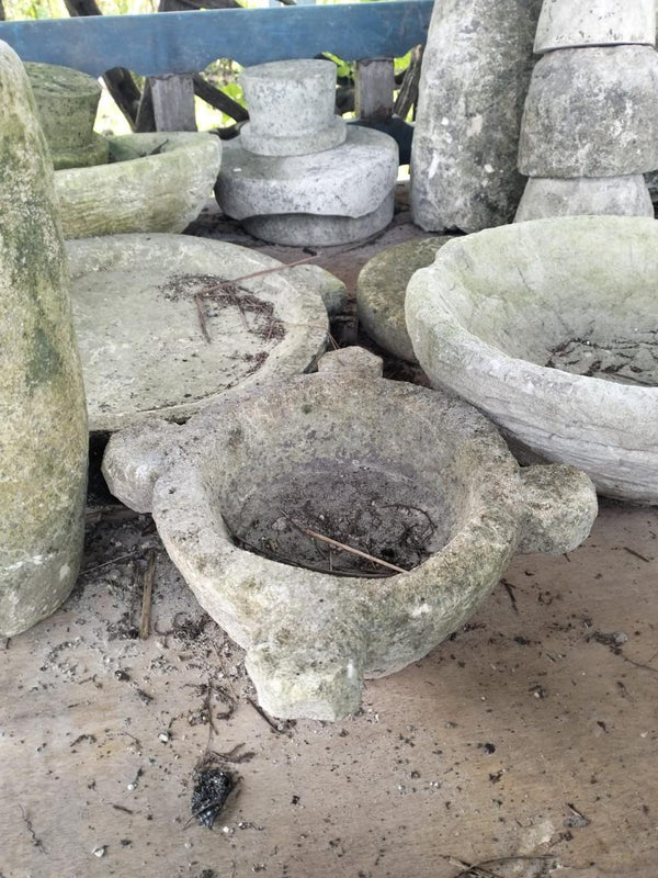 Vintage limestone table planter C55-65