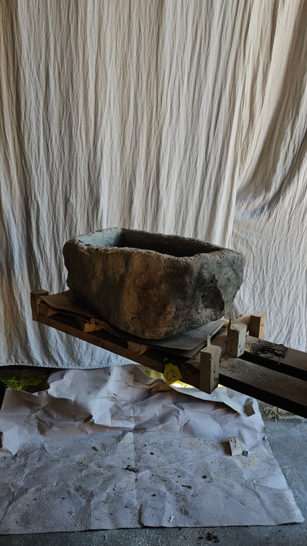 Vintage limestone trough C2
