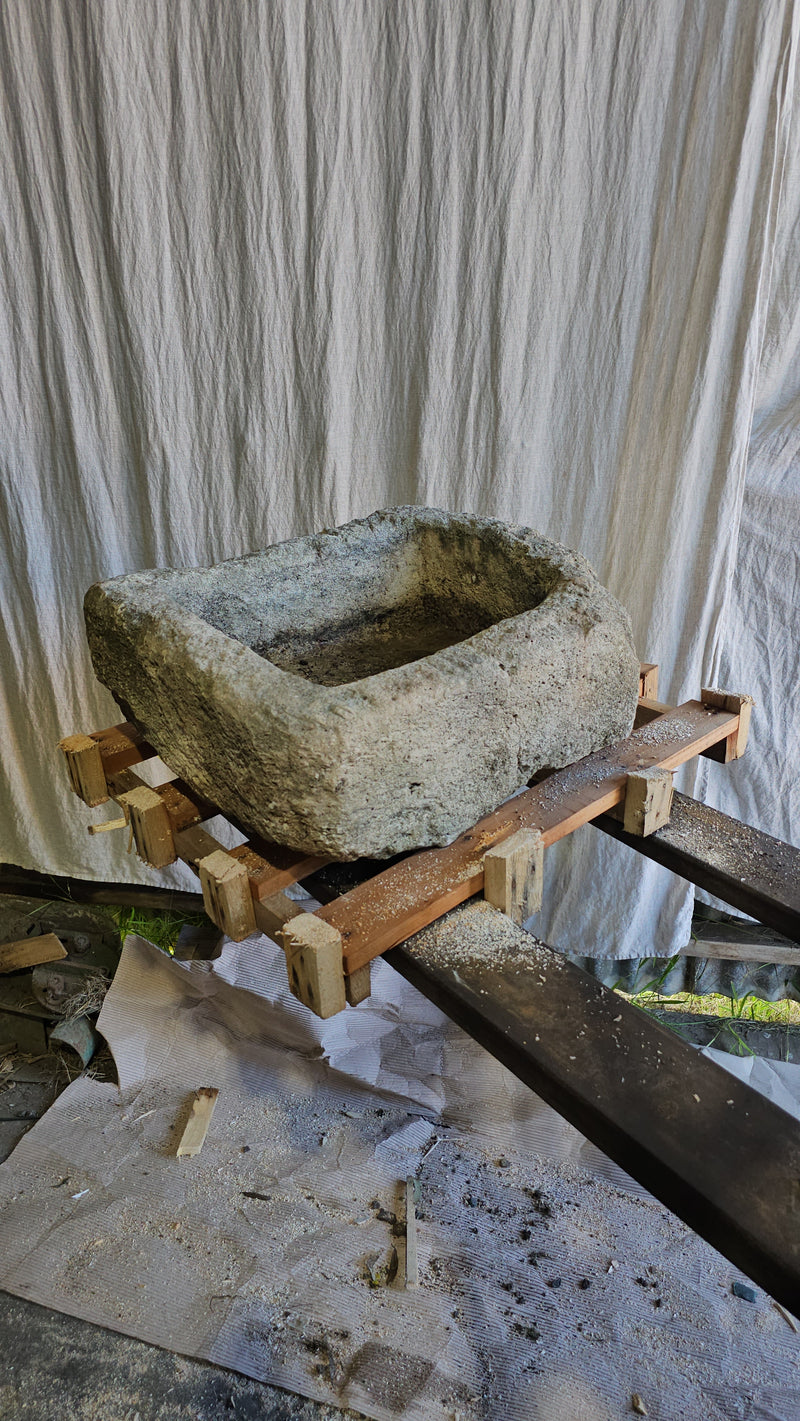 Vintage limestone trough C13