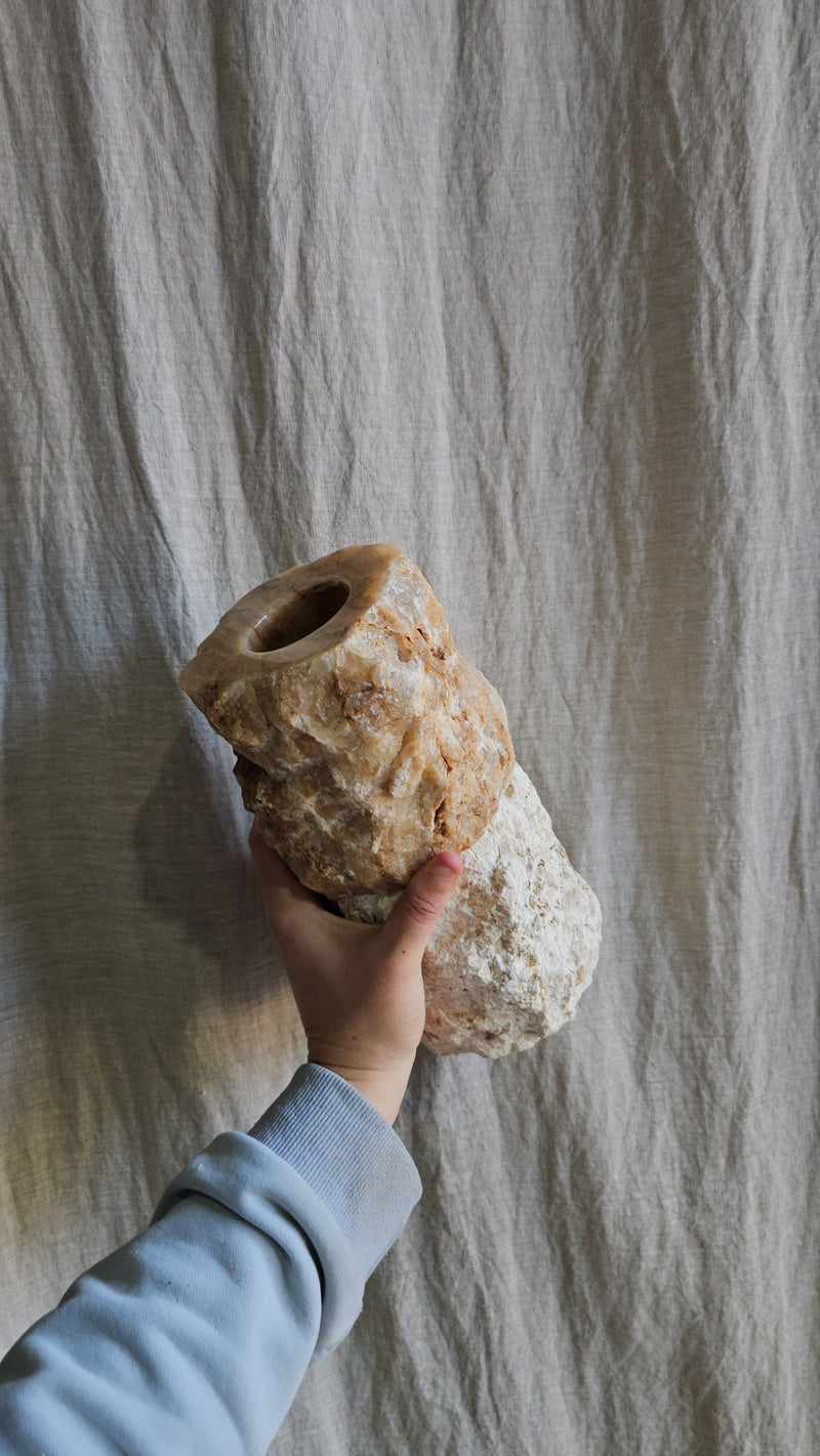 Onyx X Marble candle holders