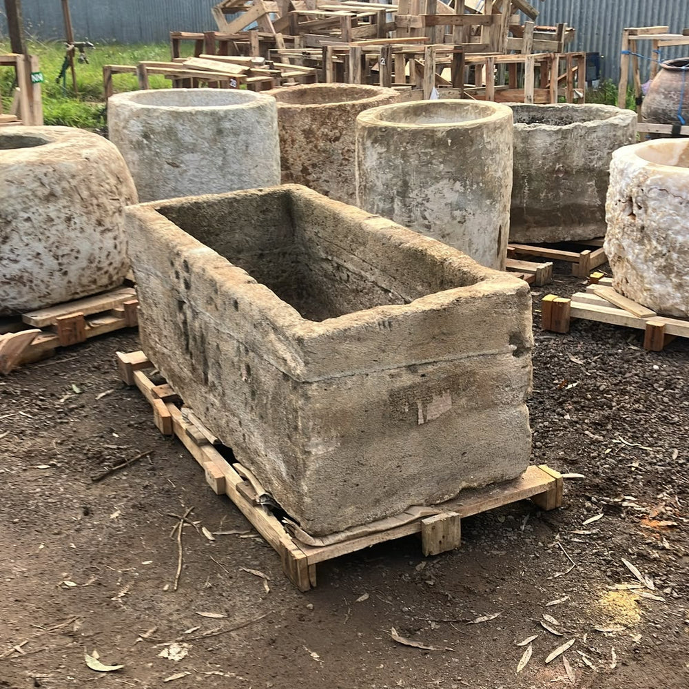 Vintage Limestone Trough G14 132x61x50cm H
