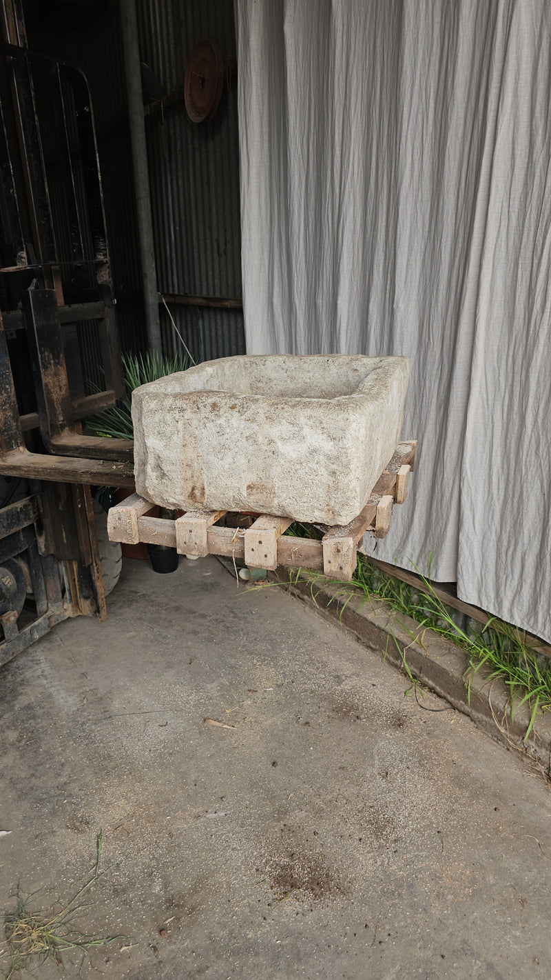 Vintage limestone trough A48