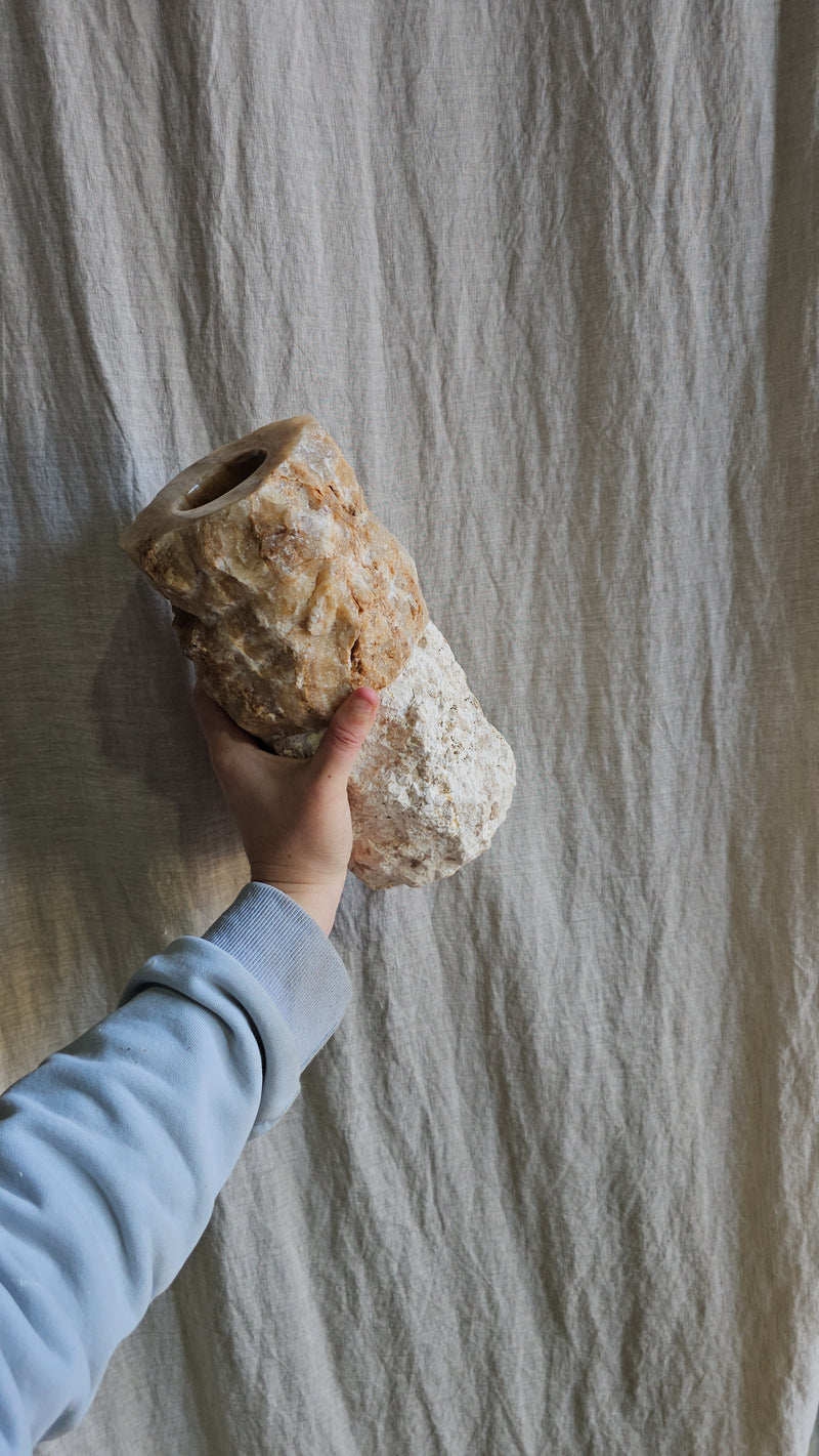 Onyx X Marble candle holders