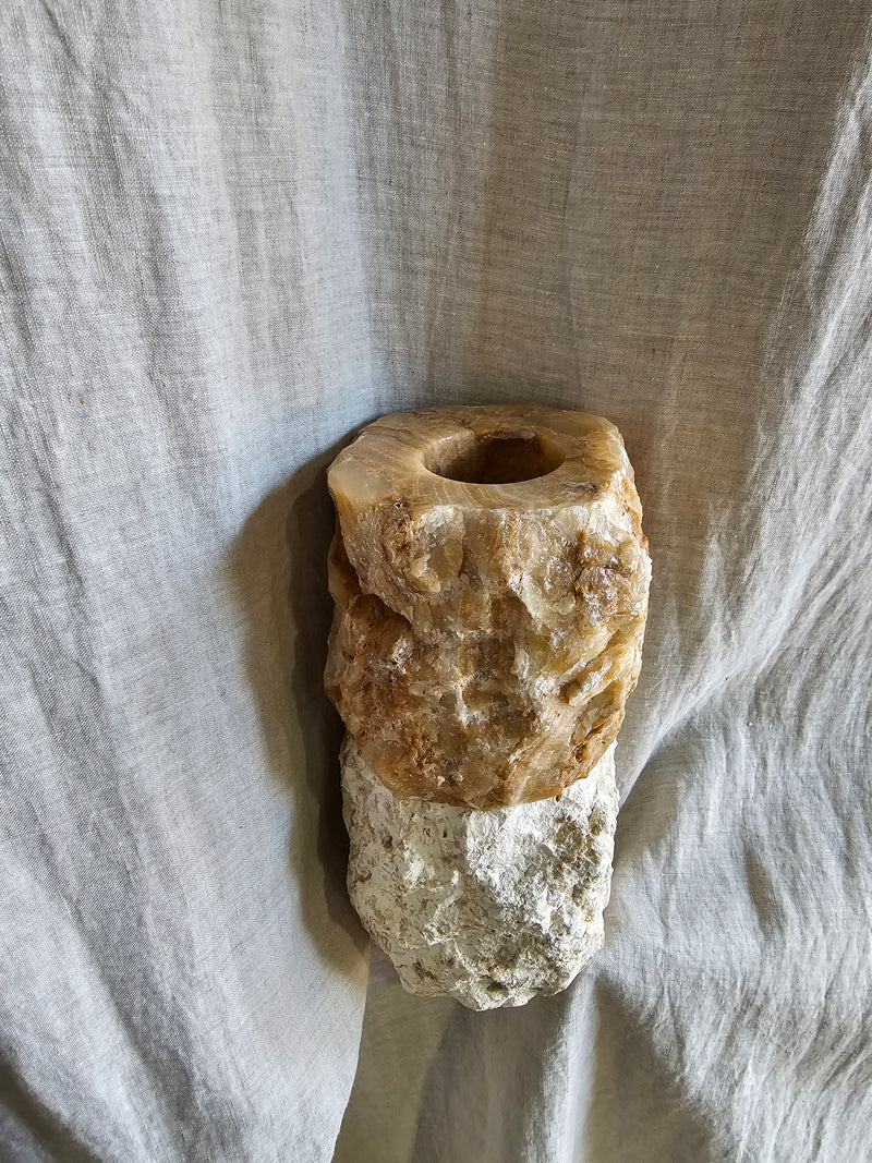 Onyx X Marble candle holders