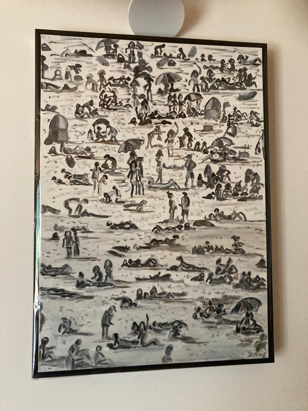 Black and White beach - Original by Archie Gubbins