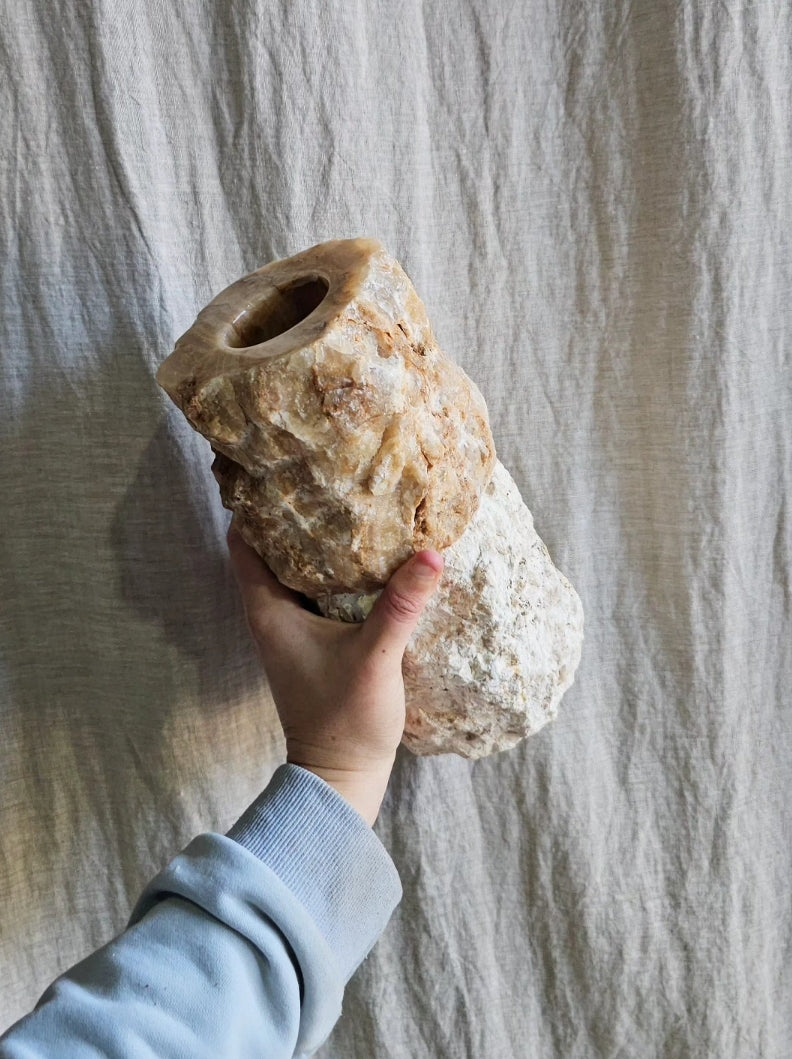 Onyx X Marble candle holders
