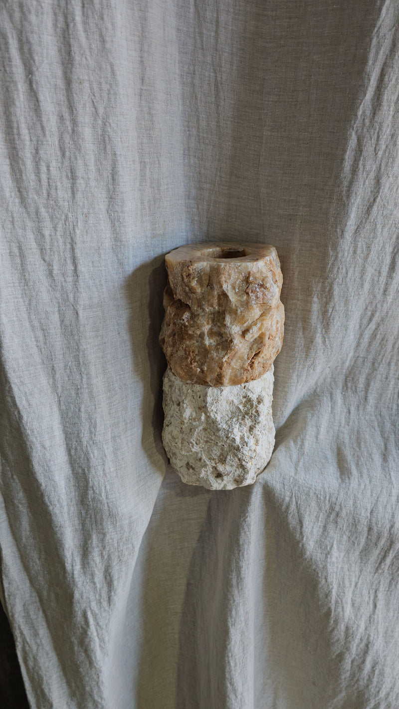 Onyx X Marble candle holders