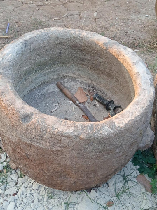 Vintage Limestone Trough J56 76x76x49cm