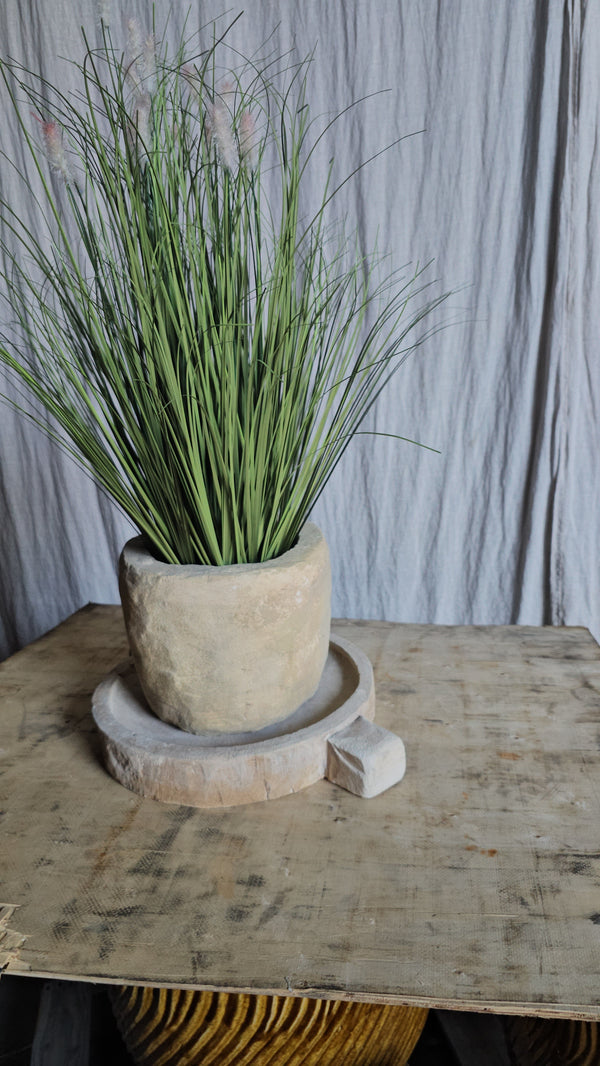 Vintage limestone tabletop/small planter