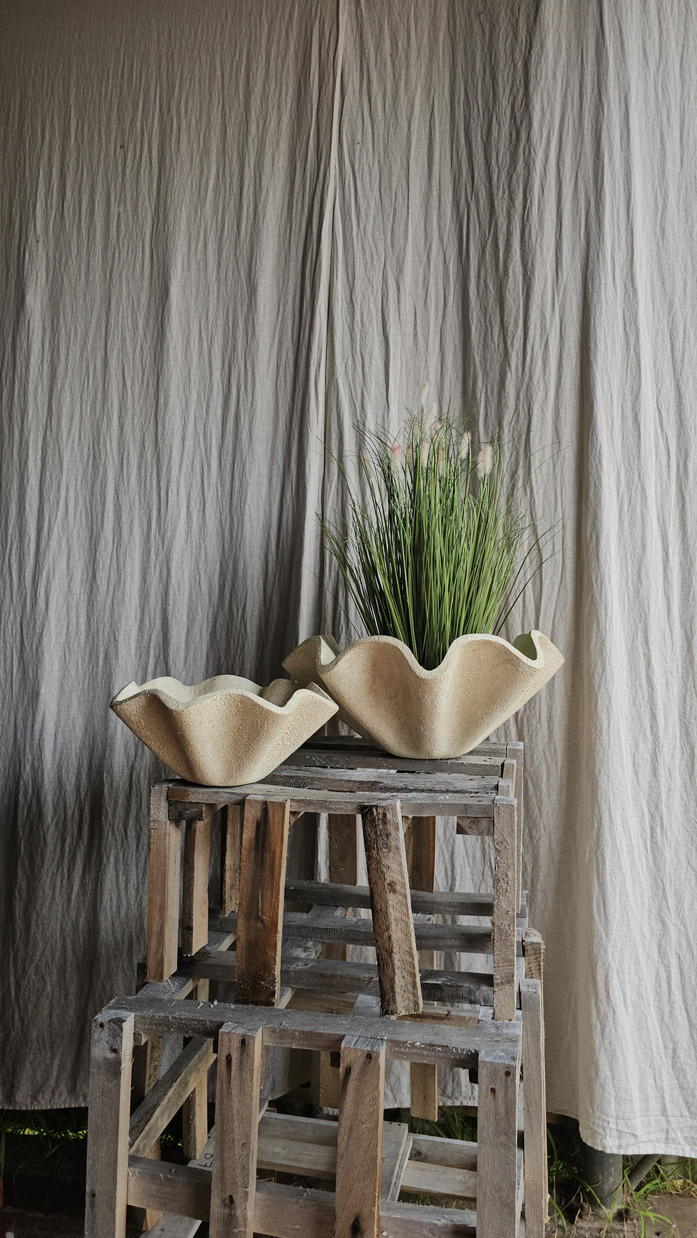 FLUTED POT