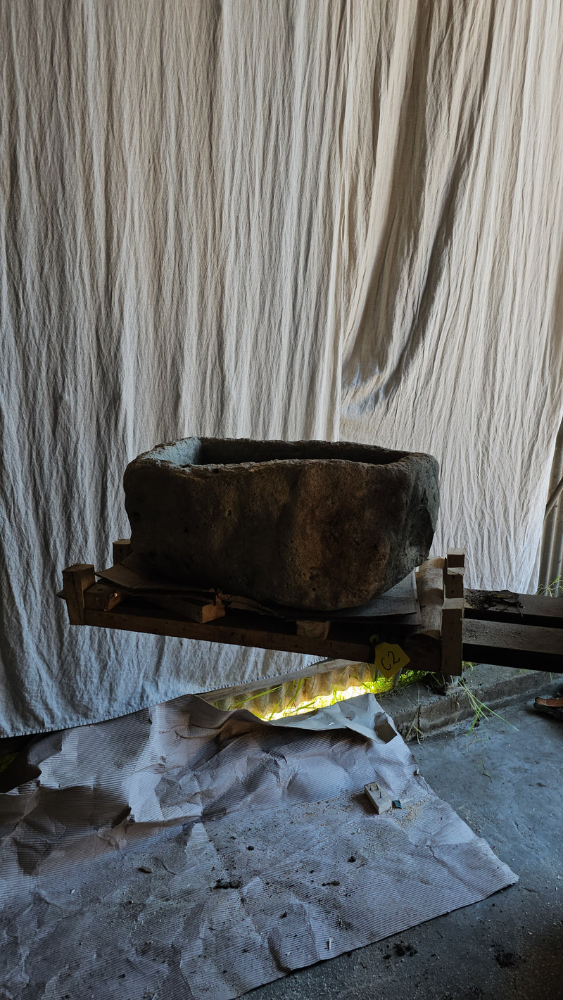 Vintage limestone trough C2