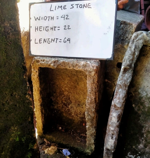 Vintage Limestone Trough J20 64x42x22cm