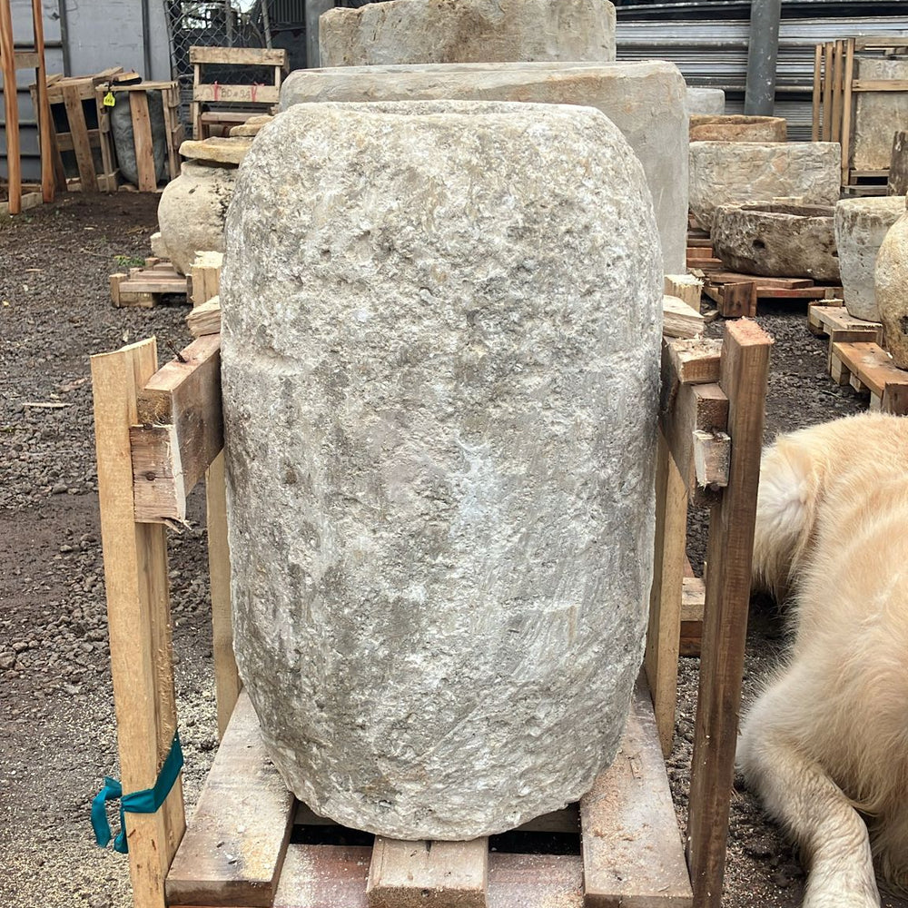 Vintage Limestone Trough F39 36cmD x 60cm H