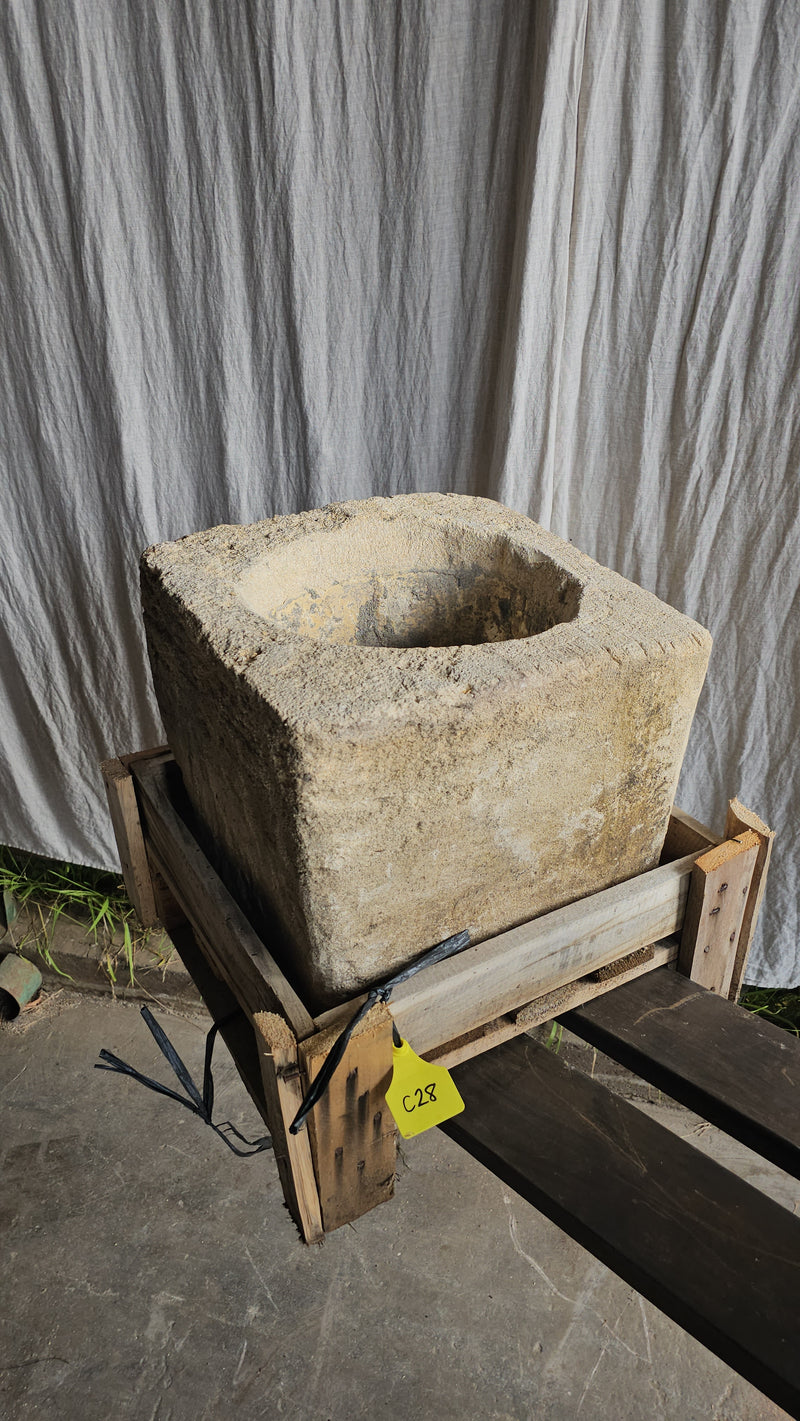 Vintage limestone trough C28