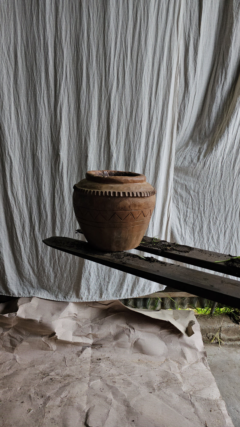 Vintage Teak Pots