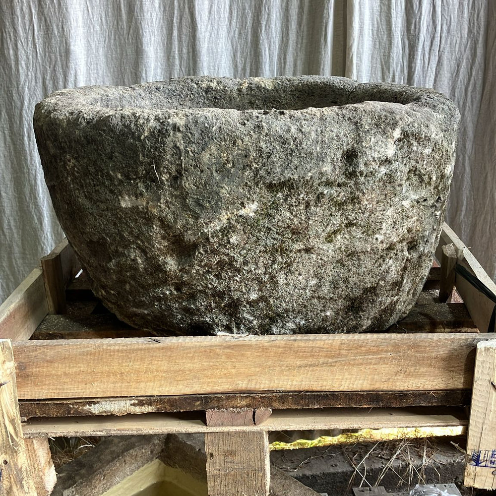 Vintage Limestone Trough E3 65cm wide x 40cm high