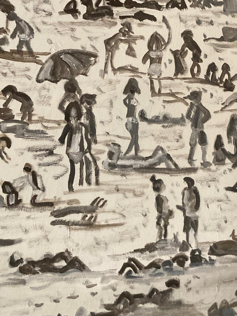 Black and White beach - Original by Archie Gubbins