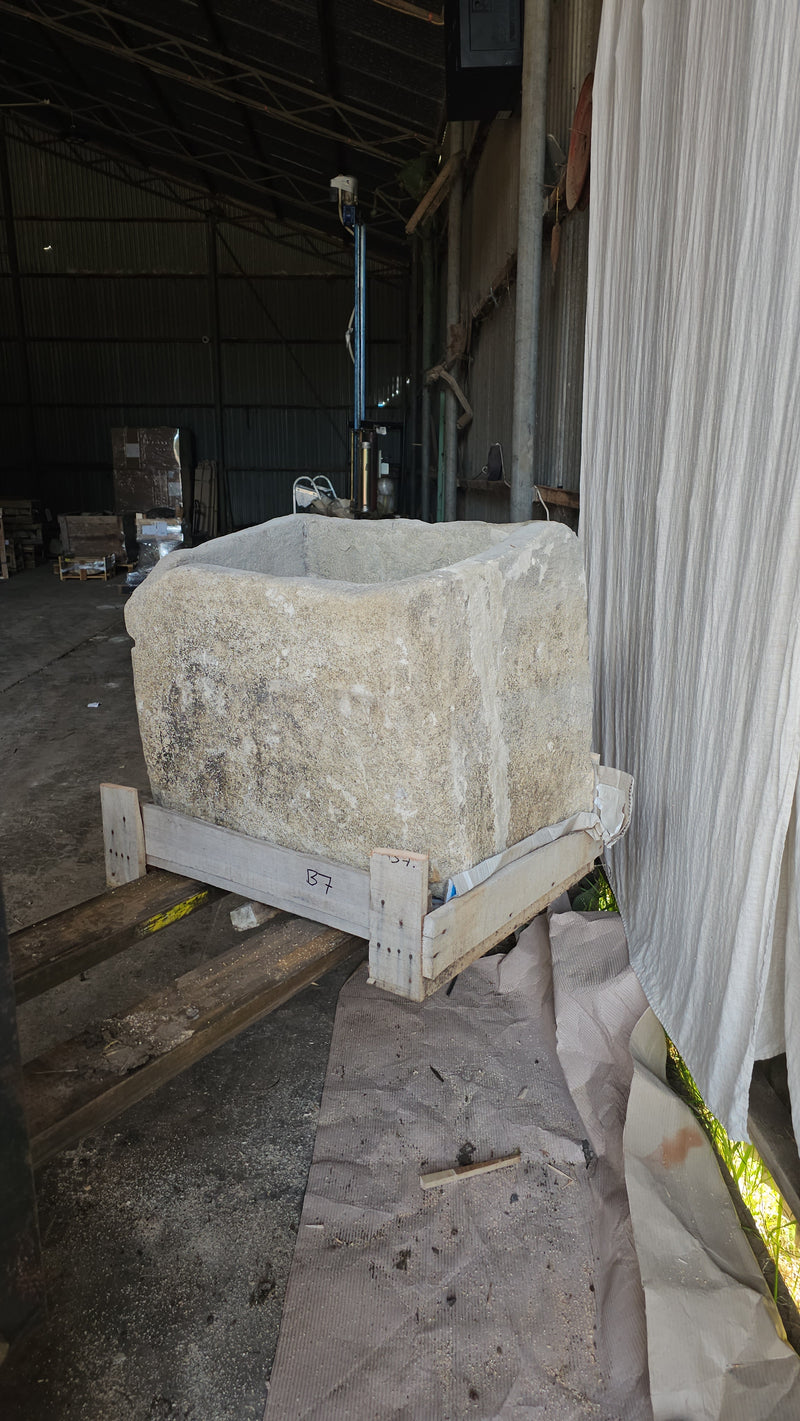 Vintage limestone trough B7