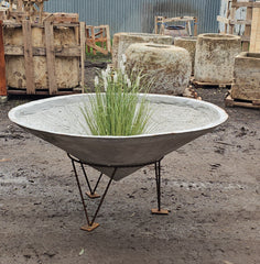 Wok planter - concrete - 1.2m D x 42cm H