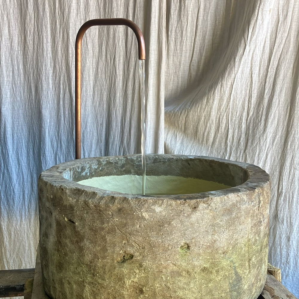 Vintage Limestone Fountain F21 75x75x30cm