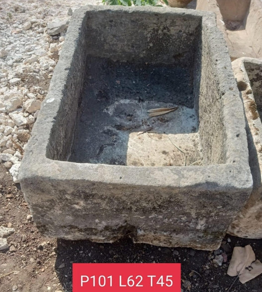 Vintage Limestone Trough J37 101x62x45cm