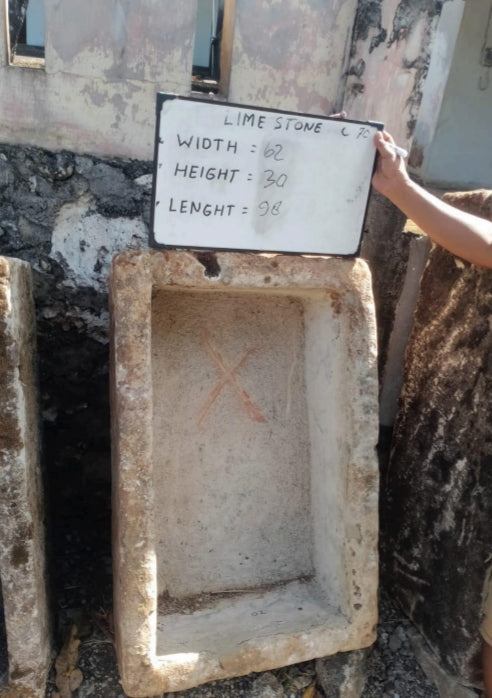 Vintage Limestone Trough J3 98cm x 62cm x 30cm