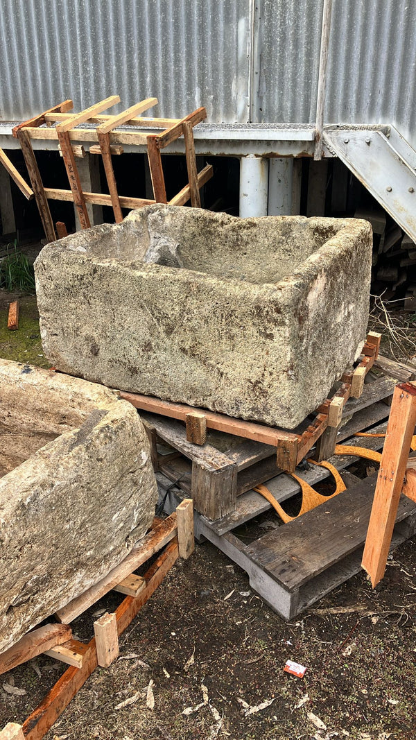 Vintage limestone trough D3