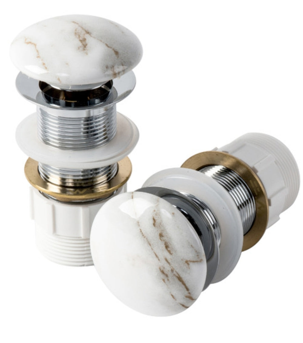 32mm marble 'like' ceramic pop up waste