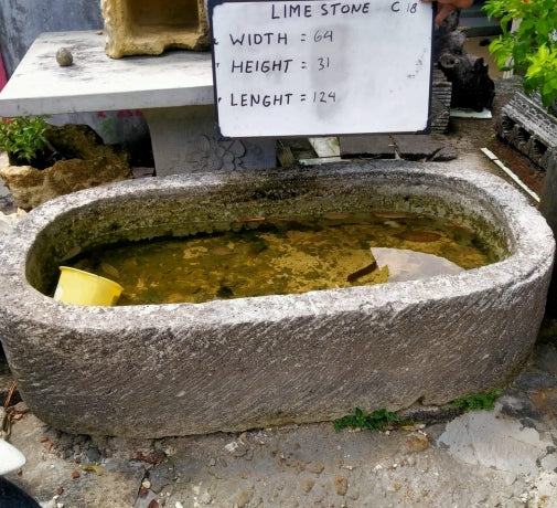 Vintage Limestone Trough J9 124x64x31cm