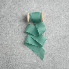 Silk Habotai Ribbon #18 EUCALYPTUS