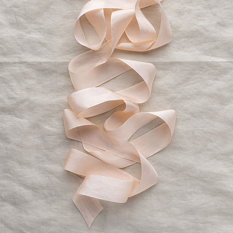 Closed Edge Silk Ribbon - #513 CHALKY PINK