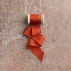 Silk Habotai Ribbon #68 OCHRE
