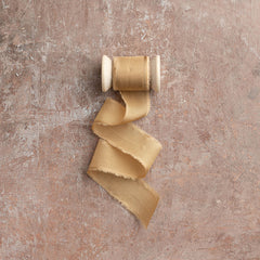 Silk Habotai Ribbon #110 CARAMEL