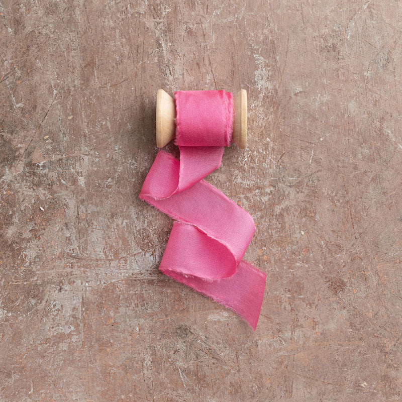 Silk Habotai Ribbon #86 CYCLAMEN - Wholesale at Urban Diddle