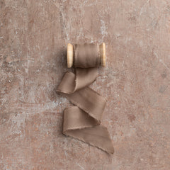 Silk Habotai Ribbon #94 SUEDE