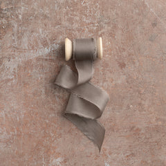 Silk Habotai Ribbon #40 ASH