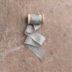 Silk Habotai Ribbon #90 STORM