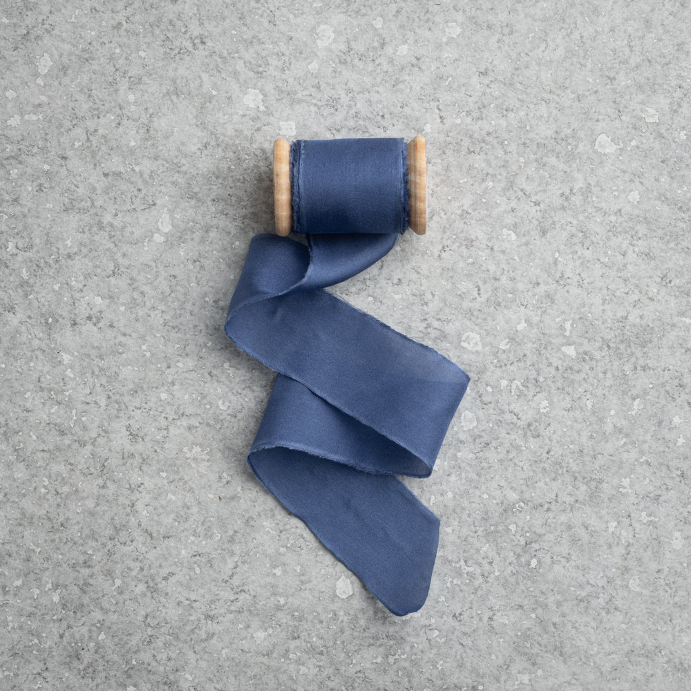 Silk Habotai Ribbon #82 OCEAN