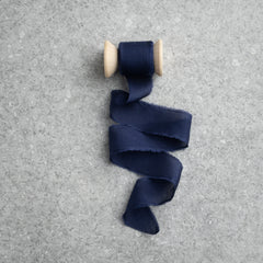 Silk Habotai Ribbon #31 INDIGO