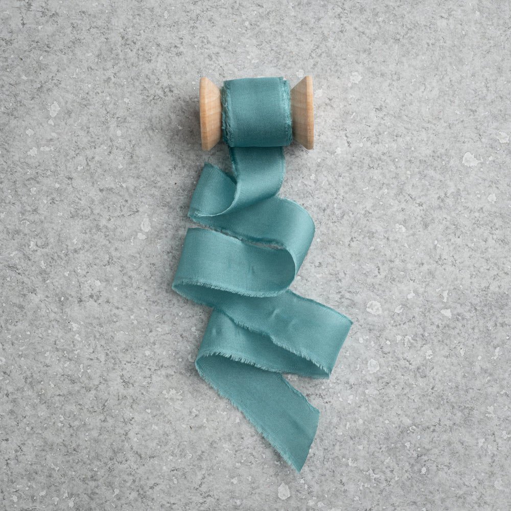Silk Habotai Ribbon #59 AZURE DISCONTINUED/SALE
