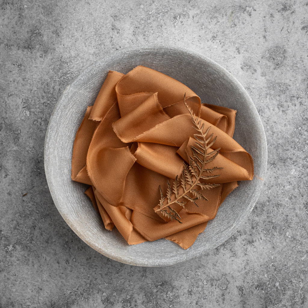 Silk Habotai Ribbon #29 TAN – Big Daisy