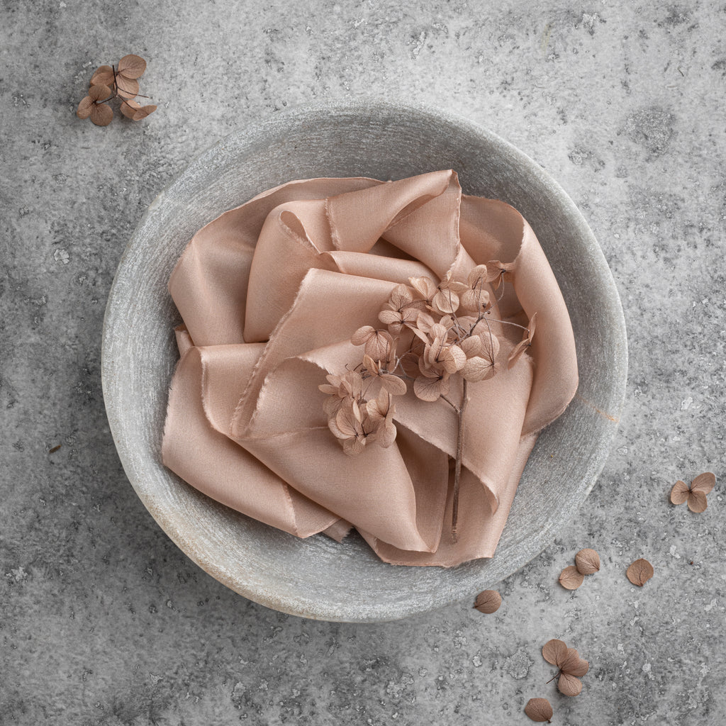 Silk Habotai Ribbon #109 DUSTY PINK – Big Daisy