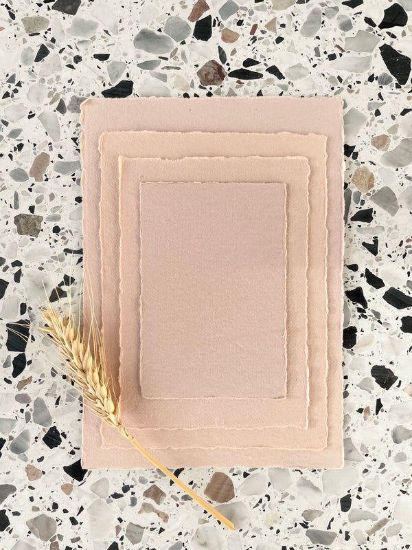 Handmade Paper - Dusty Pink 250gsm (various)