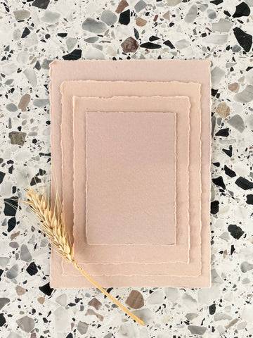 Handmade Paper - Dusty Pink 250gsm (various)