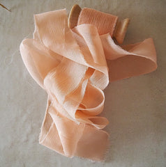 Silk Crepe Crinkle Ribbon #1 SOFT PINK