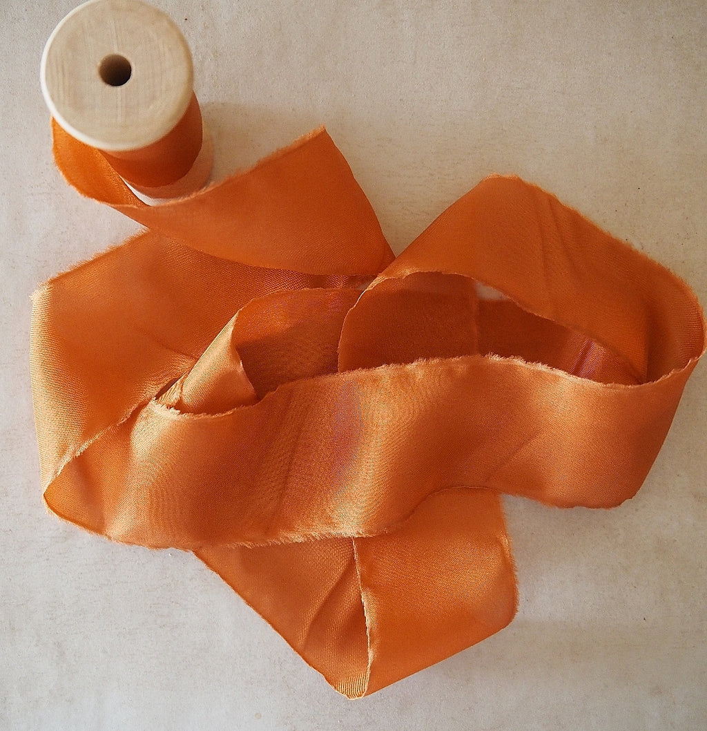 Silk Habotai Ribbon #H4-47 COPPER – Big Daisy