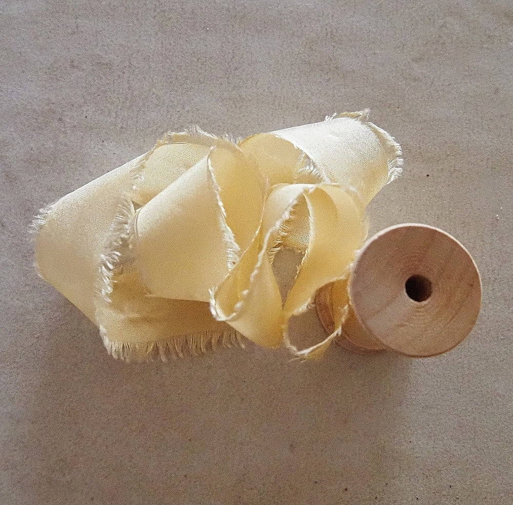 Silk Habotai Ribbon #64-H2 WHEAT