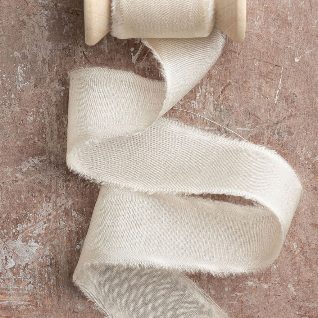 Silk Habotai Ribbon #6 SAND – Big Daisy