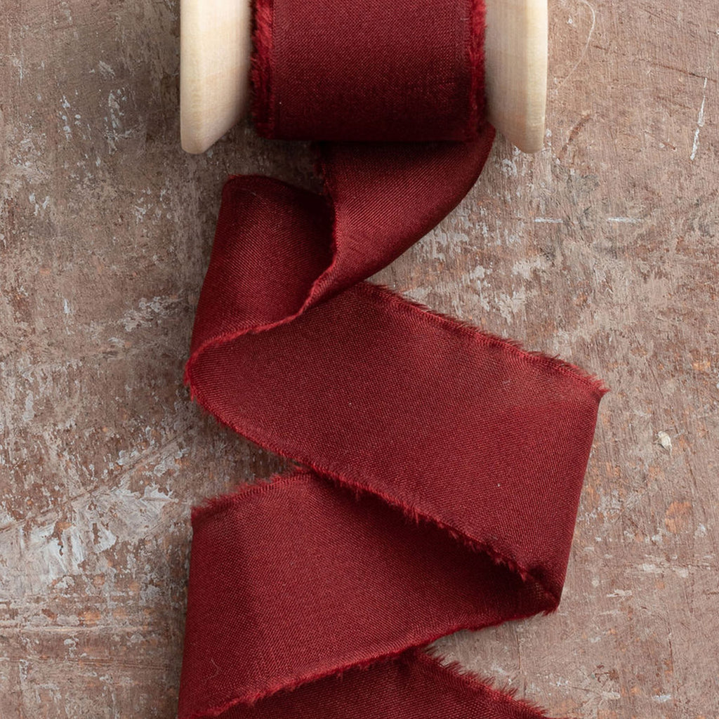 Silk Habotai Ribbon #46 MERLOT – Big Daisy